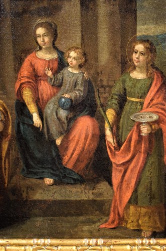 XVIe siècle et avant - Conversation sacrée - École lombarde, fin du XVIe siècle